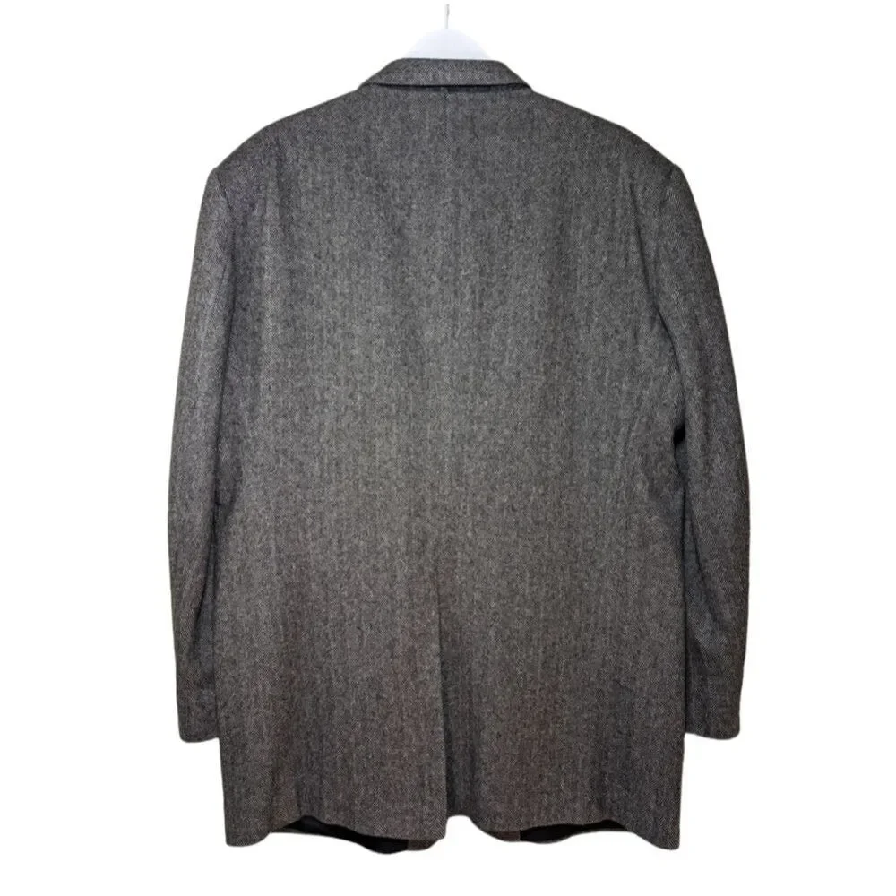 Vintage Camel‎ Hair Blazer sport coat vintage herringbone Robert Stock 42L